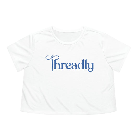 Threadly Women's Flowy Cropped Tee
